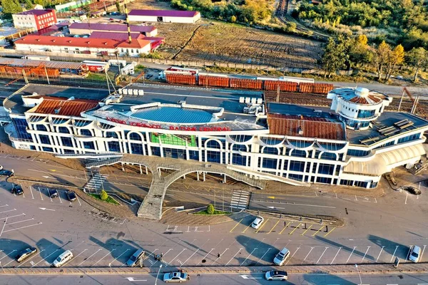 Batumi Γεωργία Μαΐου 2021 Σιδηροδρομικός Σταθμός Drone — Φωτογραφία Αρχείου