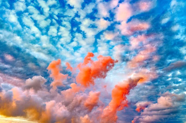Blue Orange Sunset Sunset Background — Stock Photo, Image