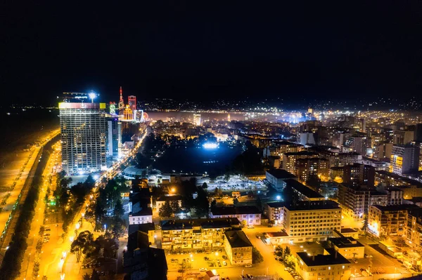 Aerial View Night Batumi Adjara Georgia — Stock Photo, Image