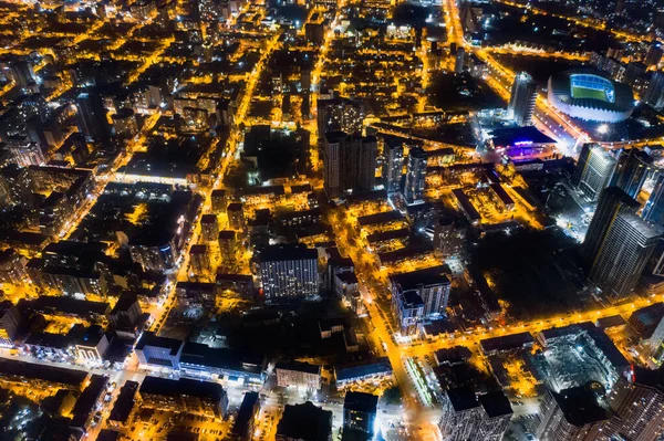 Luftaufnahme Der Nacht Batumi Adjara Georgien — Stockfoto