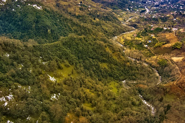 Nationaal Park Mtirala Winter Met Drone Adjara Georgië — Stockfoto