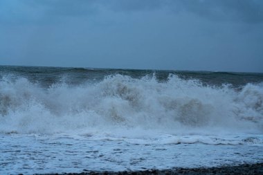 9 Mayıs 2021 'de Batumi' deki Karadeniz Fırtınası