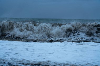 9 Mayıs 2021 'de Batumi' deki Karadeniz Fırtınası