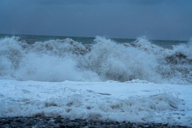 9 Mayıs 2021 'de Batumi' deki Karadeniz Fırtınası