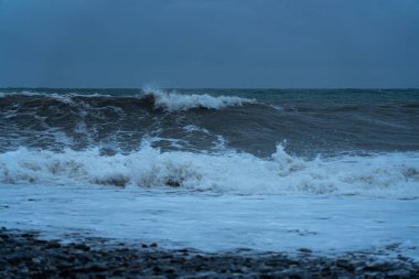 9 Mayıs 2021 'de Batumi' deki Karadeniz Fırtınası