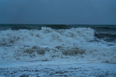 9 Mayıs 2021 'de Batumi' deki Karadeniz Fırtınası