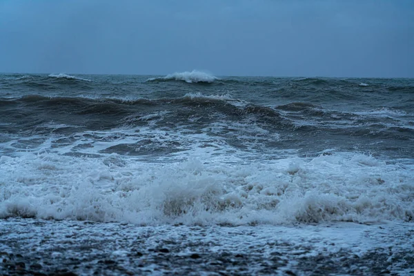 Καταιγίδα Στη Μαύρη Θάλασσα Στο Batumi Στις Μαΐου 2021 — Φωτογραφία Αρχείου