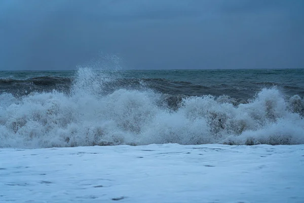 Καταιγίδα Στη Μαύρη Θάλασσα Στο Batumi Στις Μαΐου 2021 — Φωτογραφία Αρχείου