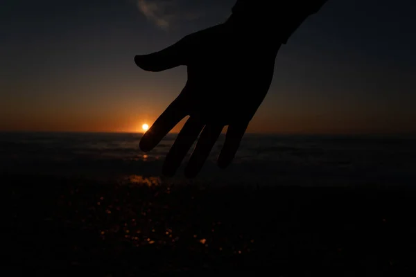 Hand Shots Sunset — Stock Photo, Image