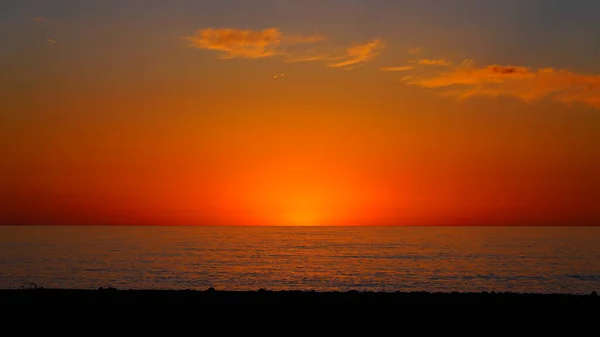 ジョージア州バトゥミ2021年5月12日海の夕日 — ストック写真