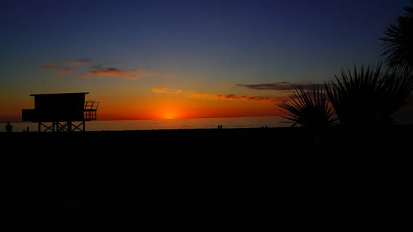 Batumi Georgië Mei 2021 Zonsondergang Zee — Stockfoto