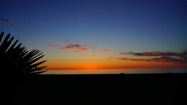 Batumi Georgien Maj 2021 Solnedgång Vid Havet — Stockfoto