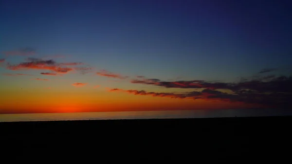 Batumi Georgien Mai 2021 Sonnenuntergang Meer — Stockfoto