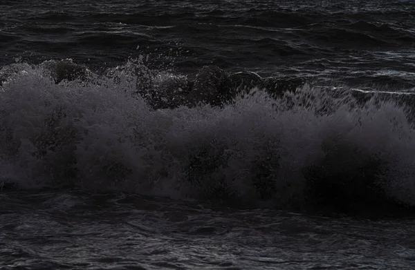 Ondas Mar Pôr Sol — Fotografia de Stock