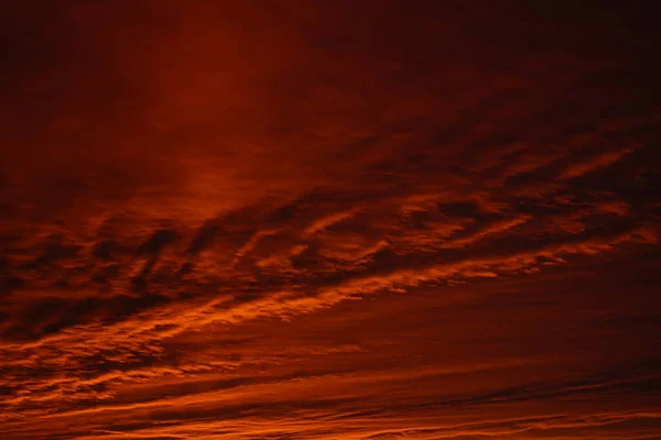 Beautiful Yellow Sunset Cumulus Clouds — Foto de Stock