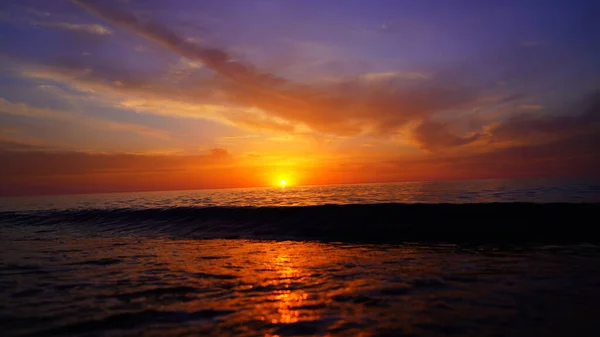 Puesta Sol Mar Negro Mayo — Foto de Stock