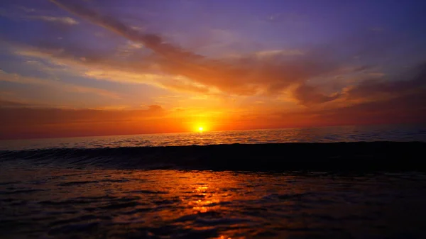 五月的黑海日落 — 图库照片