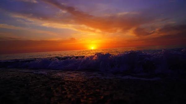 Zonsondergang Zwarte Zee Mei — Stockfoto