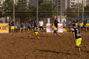 Batumi, Georgia - May 24, 2021: Beach soccer at the stadium