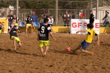 Batumi, Georgia - May 24, 2021: Beach soccer at the stadium