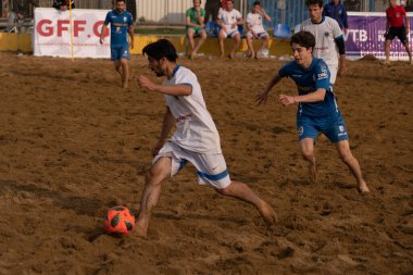 Batumi, Georgia - May 24, 2021: Beach soccer at the stadium