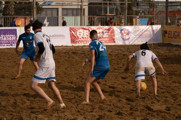 Batumi Georgia May 2021 Beach Soccer Stadium — Zdjęcie stockowe