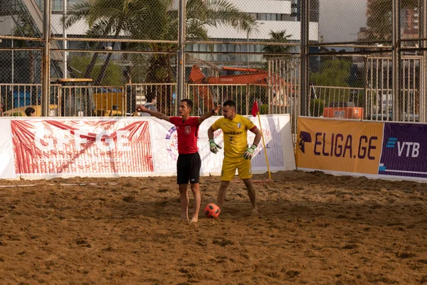 Batumi Georgia May 2021 Beach Soccer Stadium — 图库照片