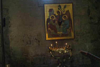 Mtskheta şehrinin kilisesindeki simgeler