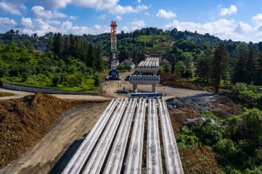 Bir İHA 'dan otoyol manzarası