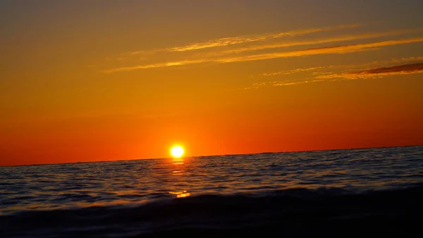 Sunset Black Sea June — Stock Photo, Image