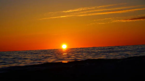 Tramonto Sul Mar Nero Giugno — Foto Stock