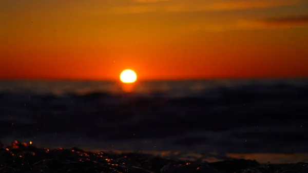 Solnedgång Svarta Havet Juni — Stockfoto