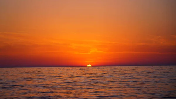Ηλιοβασίλεμα Στη Μαύρη Θάλασσα Στο Batumi — Φωτογραφία Αρχείου