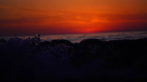 Закат Черном Море Батуми — стоковое фото