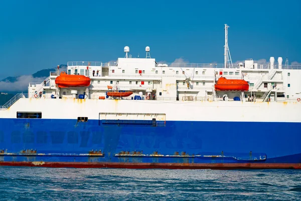 Batumi Geórgia Junho 2021 Ferry Entra Porto — Fotografia de Stock