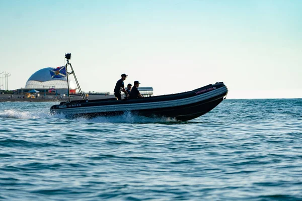 Batumi Georgien Juni 2021 Marin Vakthavande Båt Till Sjöss — Stockfoto