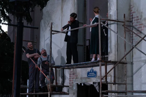 Batumi Georgia Ιουνίου 2021 Πρεμιέρα Του Έργου Hellados Στο Θέατρο — Φωτογραφία Αρχείου
