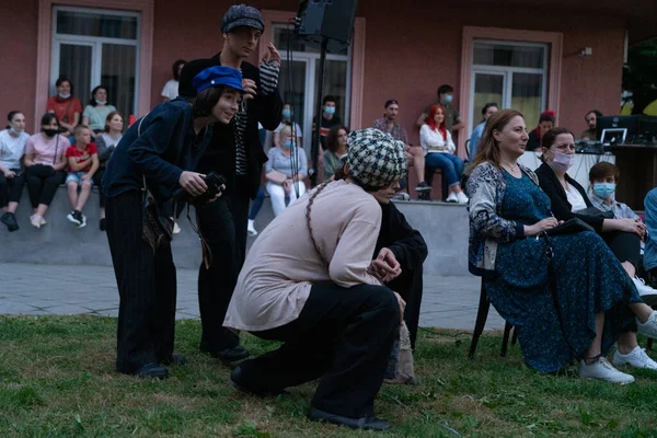 Batumi Georgien Juni 2021 Premiere Des Stücks Hellados Schauspielhaus — Stockfoto