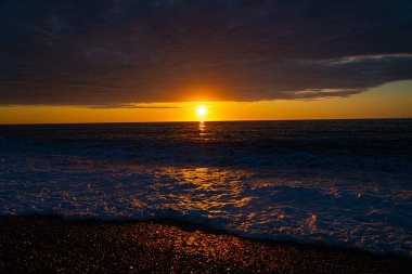 Haziran 'da Batumi şehrinde gün batımı, Adjara, Georgia