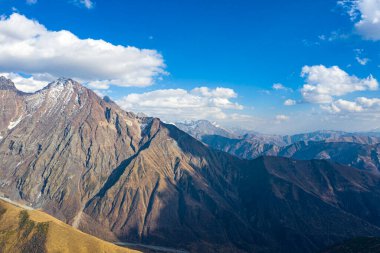 Brown mountain from Svaneti view from a drone