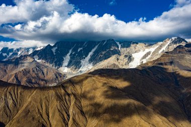 Brown mountain from Svaneti view from a drone
