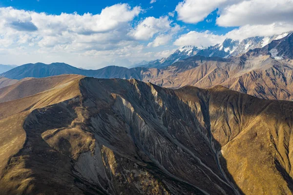 Brown mountain from Svaneti view from a drone