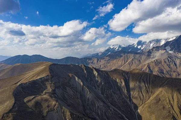 Brown mountain from Svaneti view from a drone