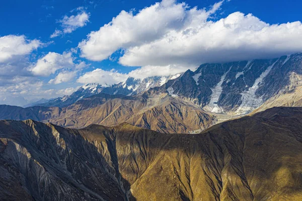 Brown mountain from Svaneti view from a drone