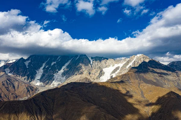 Brown mountain from Svaneti view from a drone
