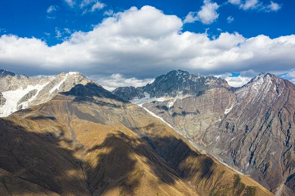 Brown mountain from Svaneti view from a drone