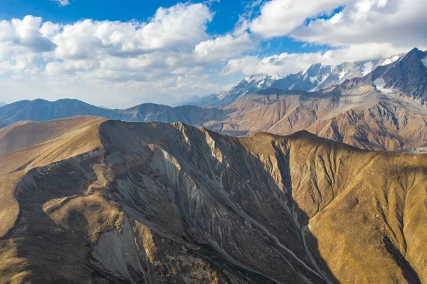 Brown mountain from Svaneti view from a drone