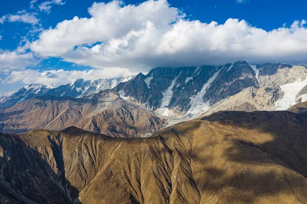 Montaña Marrón Desde Svaneti Vista Desde Dron — Foto de Stock