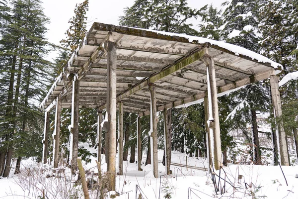 Edifício Inacabado Neve — Fotografia de Stock