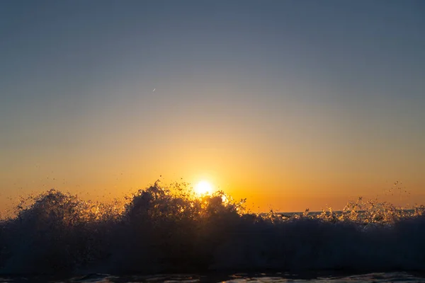 Puesta Sol Mar Negro Junio — Foto de Stock